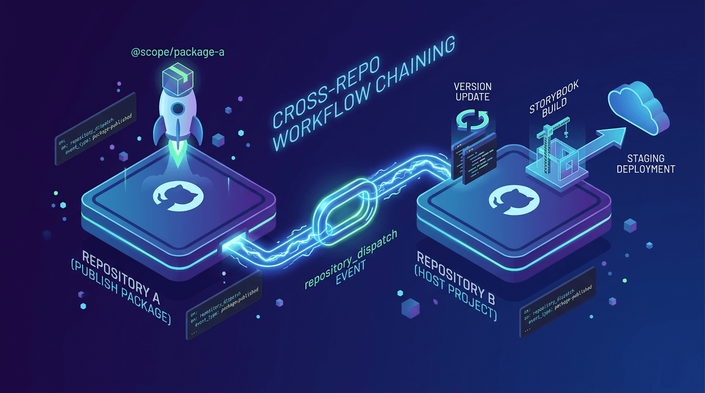 GitHub Actions으로 레포 간 workflow 체이닝하기